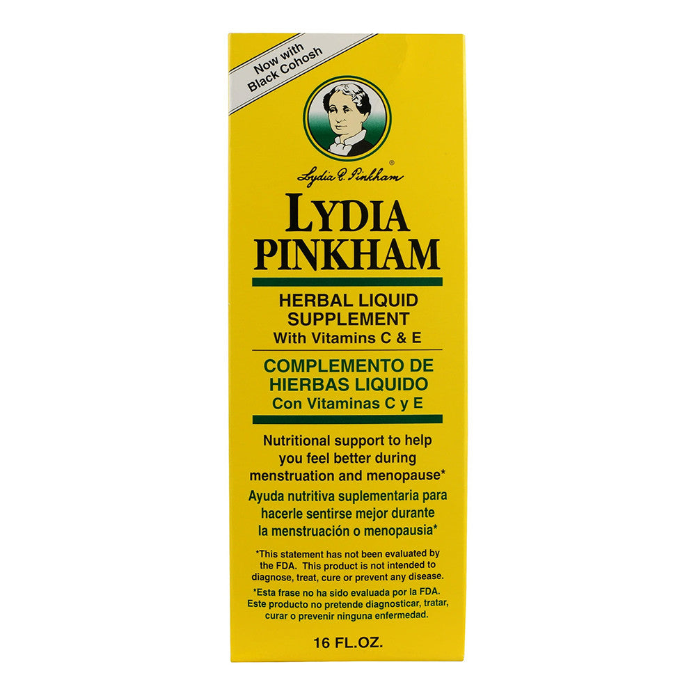 Lydia Pinkham Liquid To Feel Better During Menstruation And Menopause - 16 Oz
